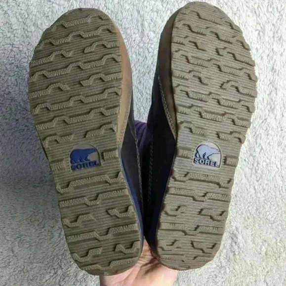 NWOT ! SOREL Winter FLAT WOMEN boots size 7 Plaid Purple And Brown - Picture 3 of 7